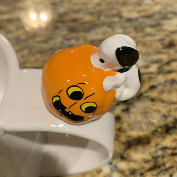 NWT Rae Dunn Halloween Peanuts soup mug MORE PLEASE - Picture 2 of 6